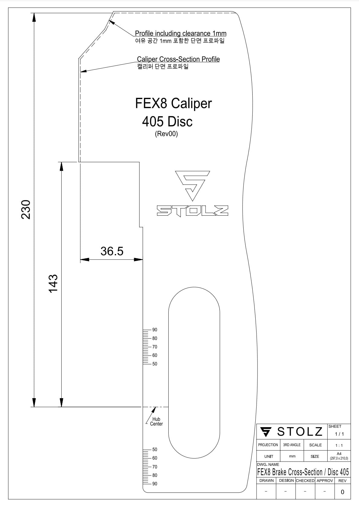 FEX8 CALIPER 40534 GAUGE